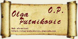 Olga Putniković vizit kartica